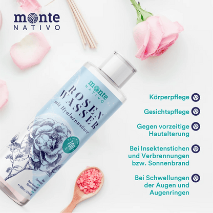 Woda różana z kwasem hialuronowym (200 ml)