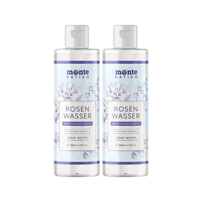 Rosenwasser mit Hyaluronsäure (2 x 200 ml)